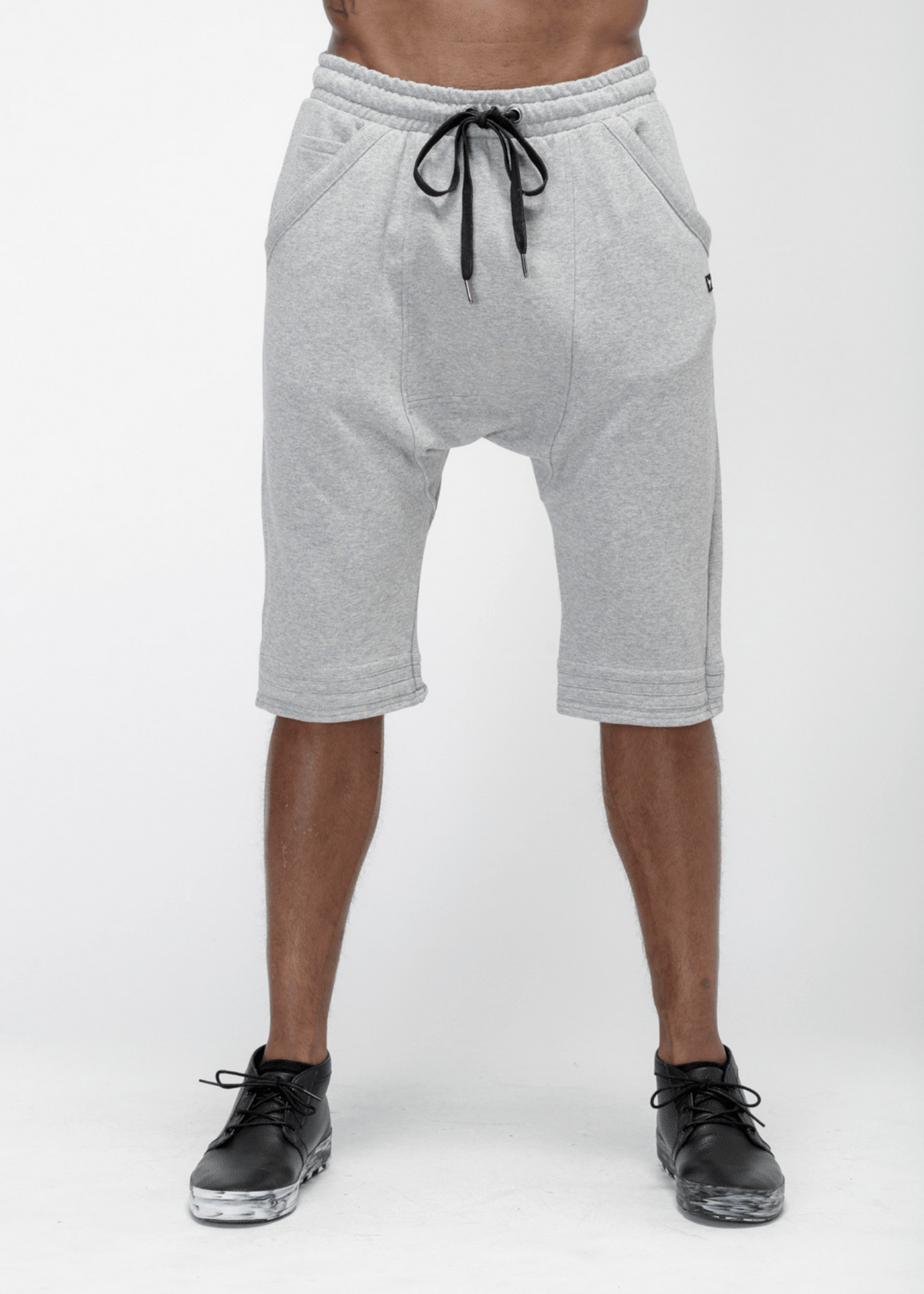 Konus Men's Loose End Shorts in Gray by Shop at Konus