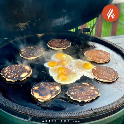 Green Egg Style / Kamado Style Solid Plancha Griddle Inserts by Arteflame