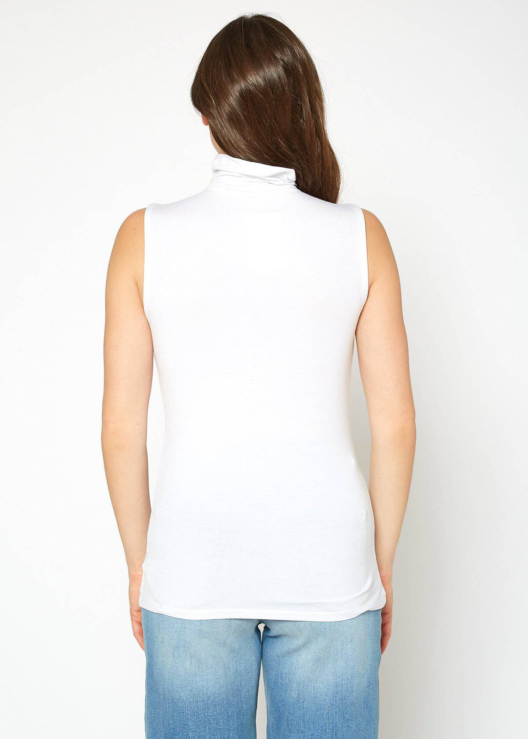 Women's Sleeveless Turtle Neck Fitted Top by Shop at Konus