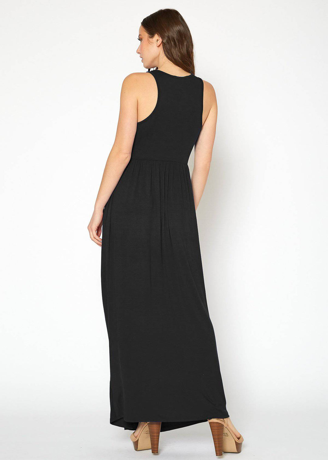 Womens Sleeveless Pleated Maxi Dress by Shop at Konus