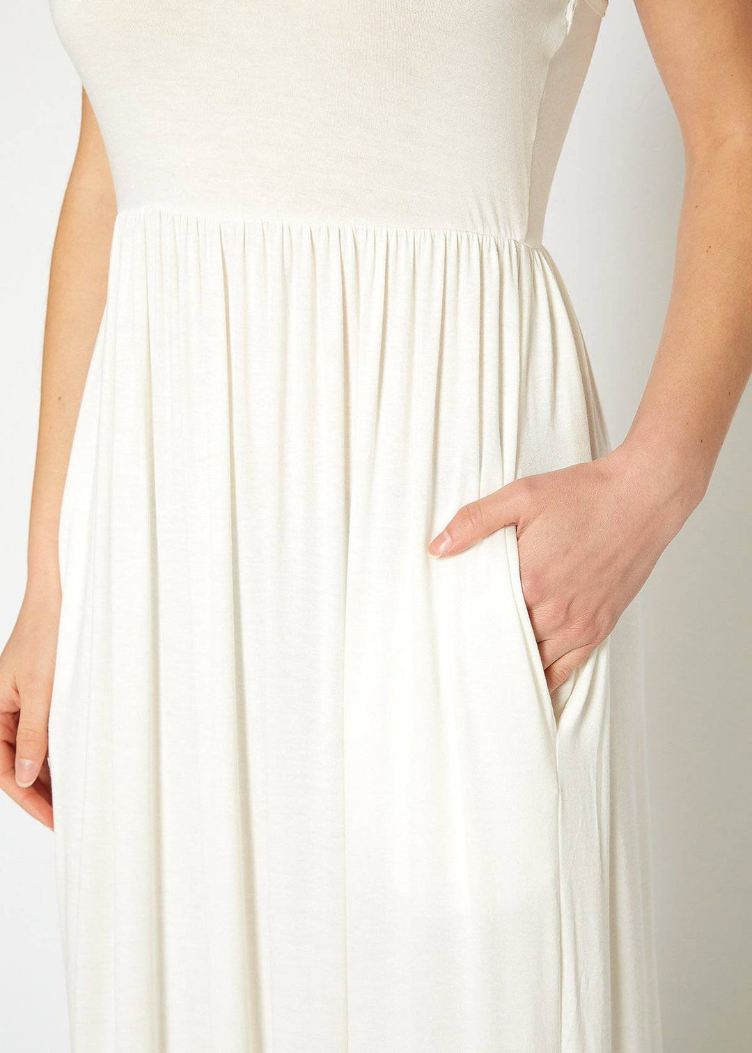 Womens Sleeveless Pleated Maxi Dress by Shop at Konus