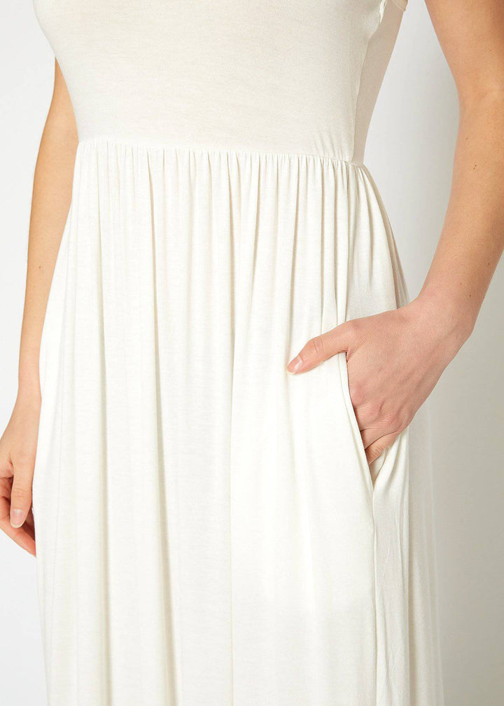 Womens Sleeveless Pleated Maxi Dress by Shop at Konus