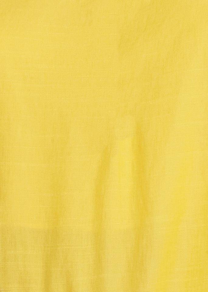 Women's Asymmetrical Hem Button Front Skirt in Yellow by Shop at Konus