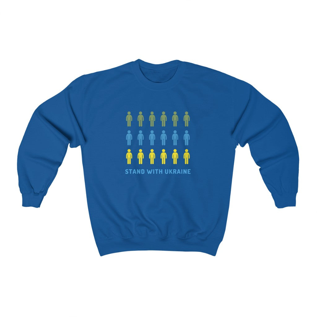 'Stand With Ukraine' Unisex Heavy Blend Crewneck Sweatshirt