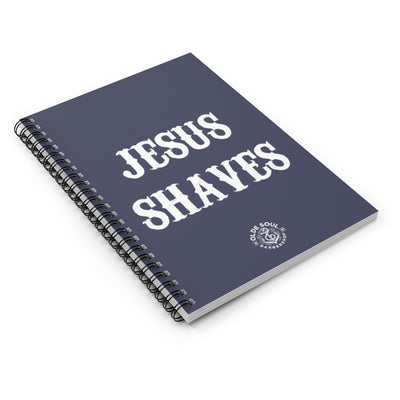 Jesus Shaves Spiral Notebook - Ruled Line