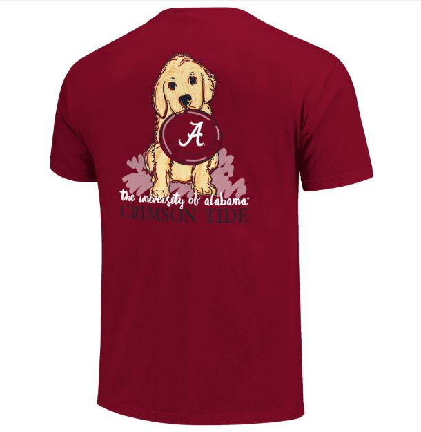 Alabama Crimson Tide Gameday Frisbee Basic Short Sleeve T-Shirt by Southern Sportz Store