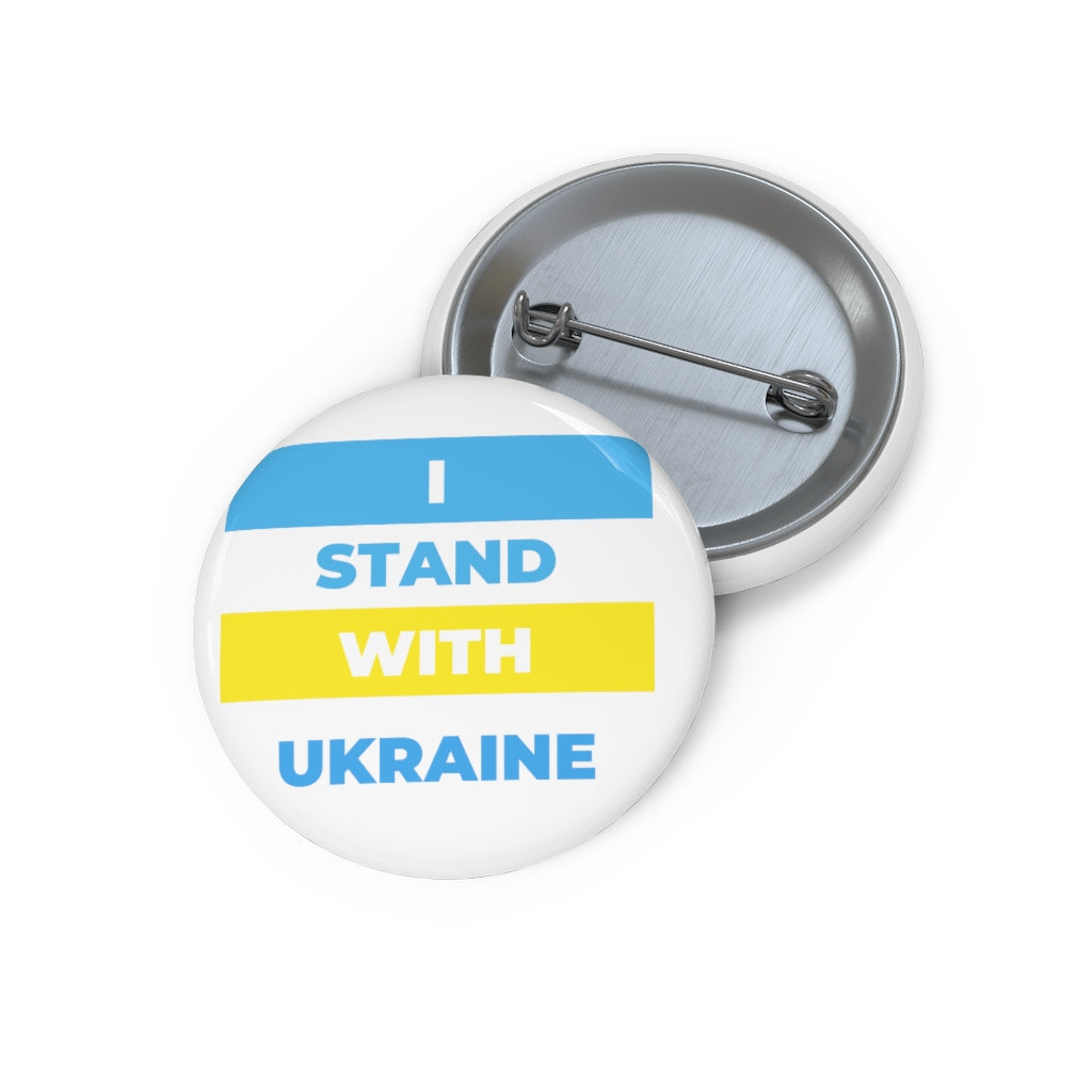 'I Stand With Ukraine' Pin