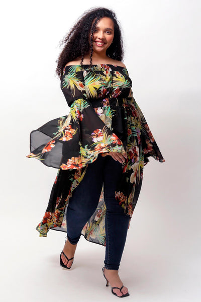 Laelia Off The Shoulder Duster by LUVMEMORE