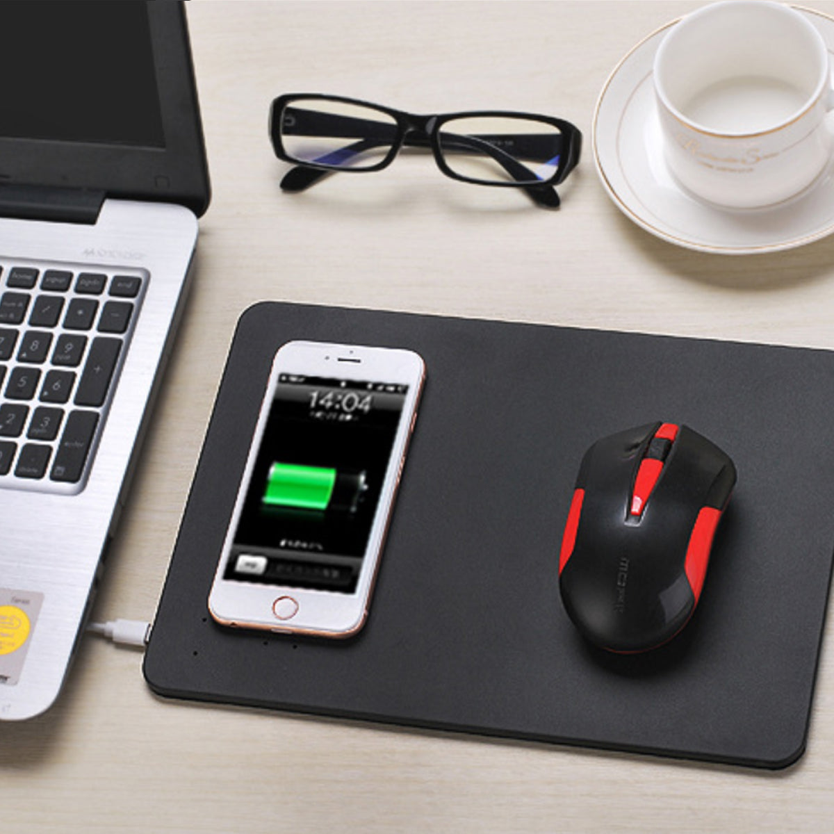 Superpower Pad 2 In 1 iPhone Wireless Charger, And Mouse Pad by VistaShops