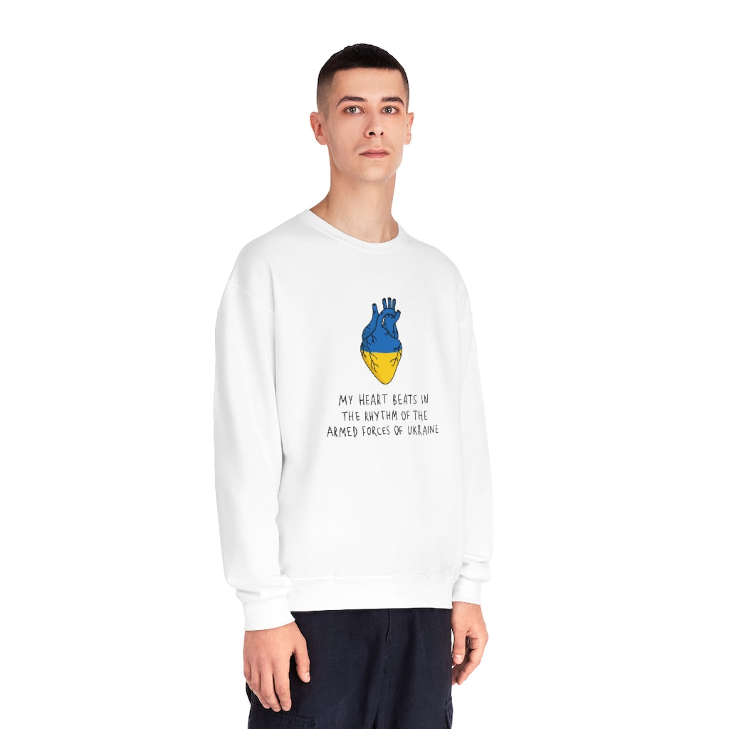 The Heart Beats Unisex Crewneck Sweatshirt