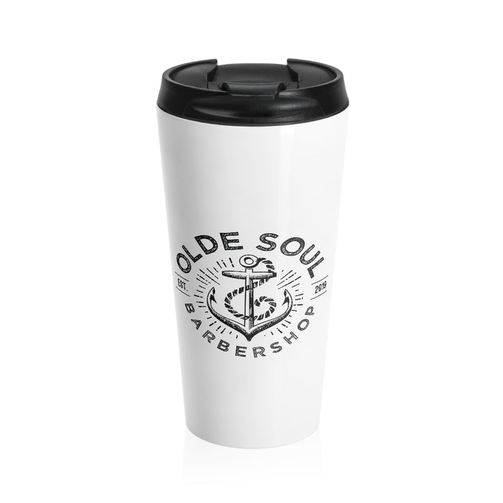 OSB White Stainless Steel Travel Mug