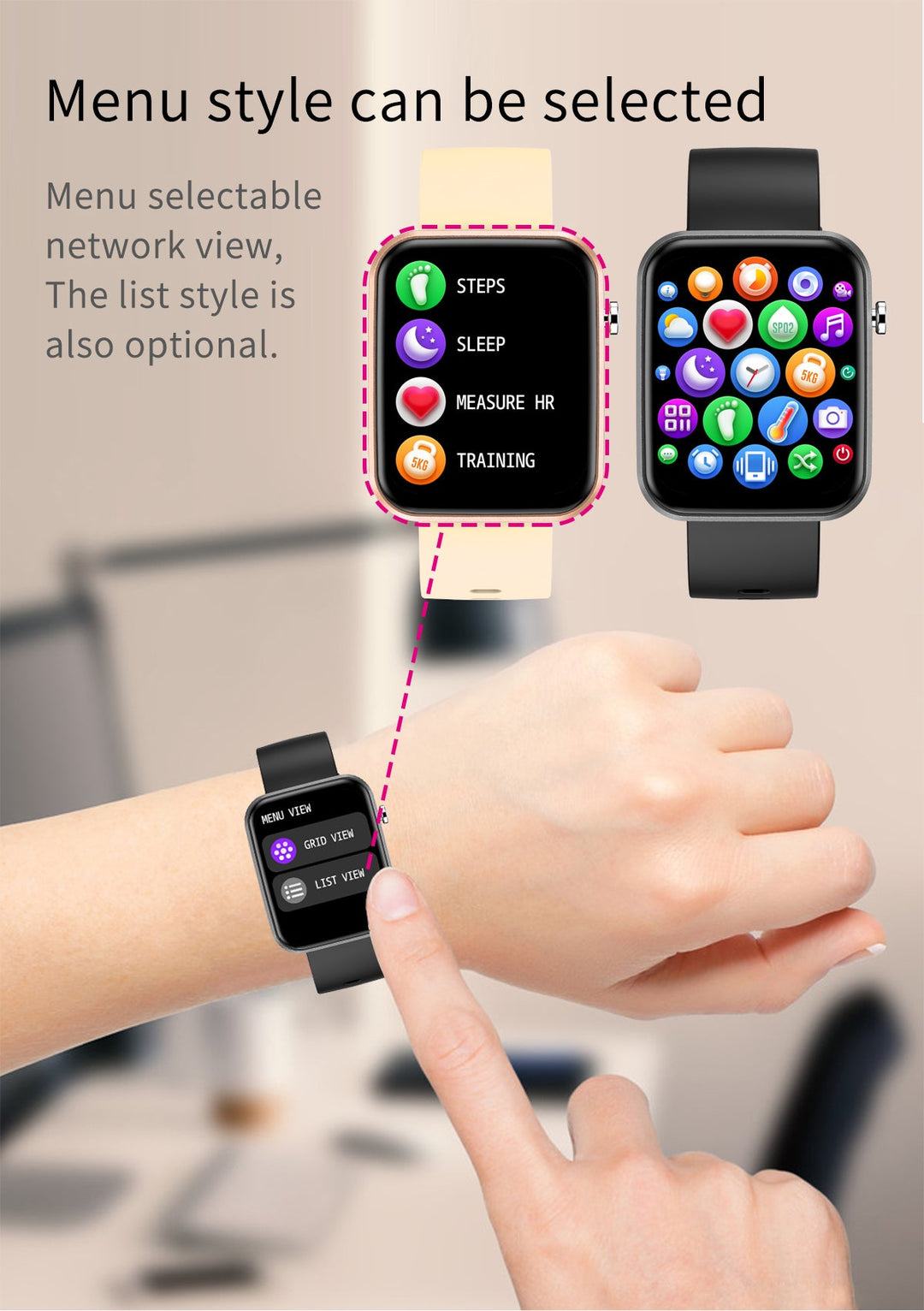 Advanced Smartwatch With Three Bands And Wellness + Activity Tracker by VistaShops