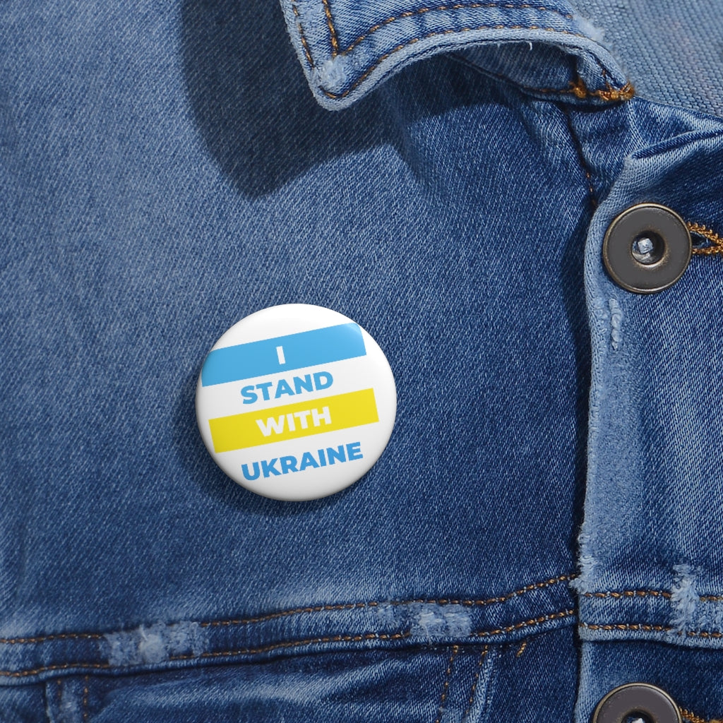 'I Stand With Ukraine' Pin