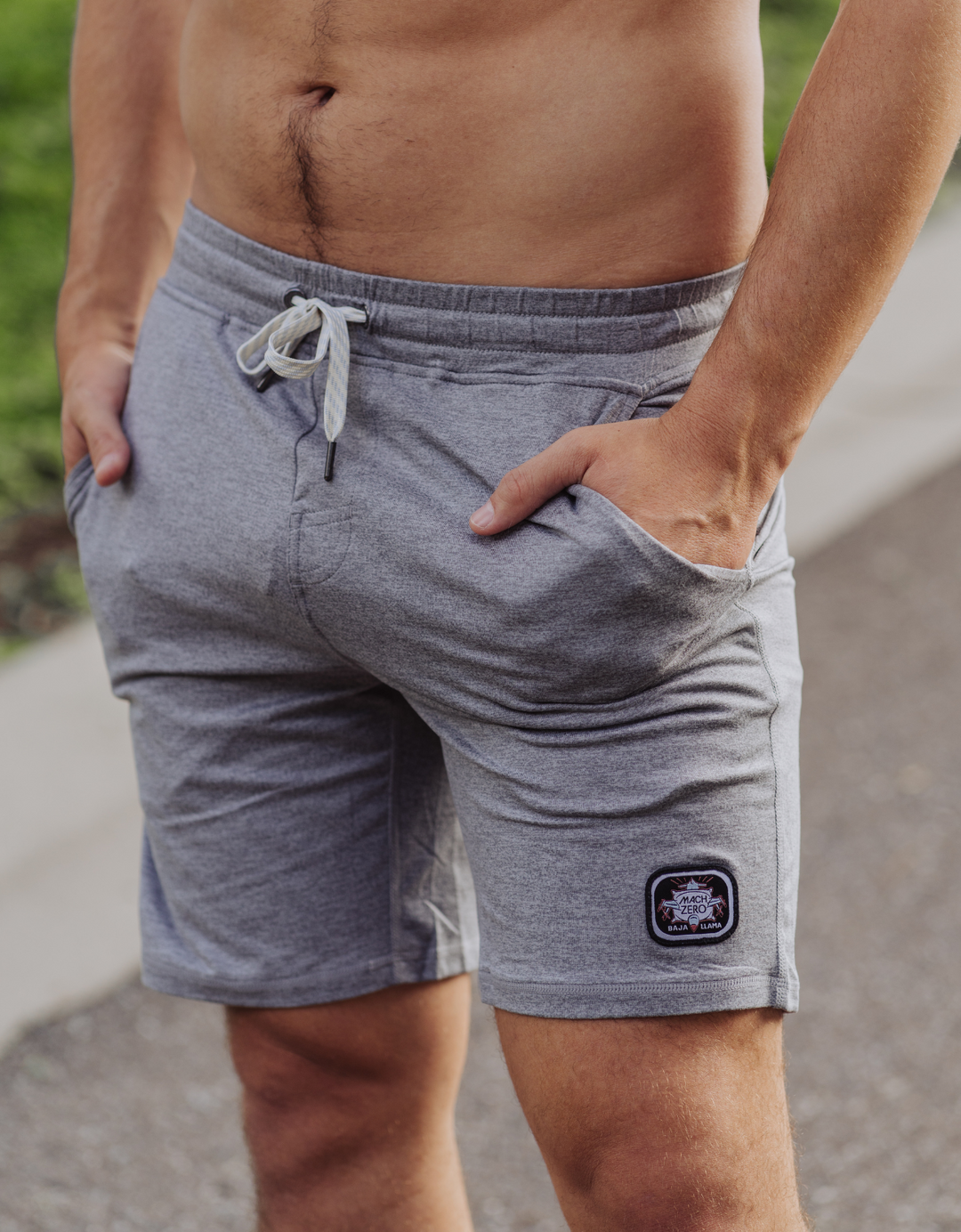 MACH ZERO LOUNGE SHORTS - GRAY by Bajallama