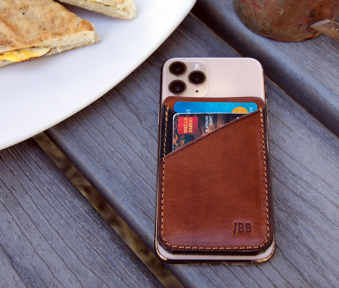 Adhesive Phone Wallet by Lifetime Leather Co