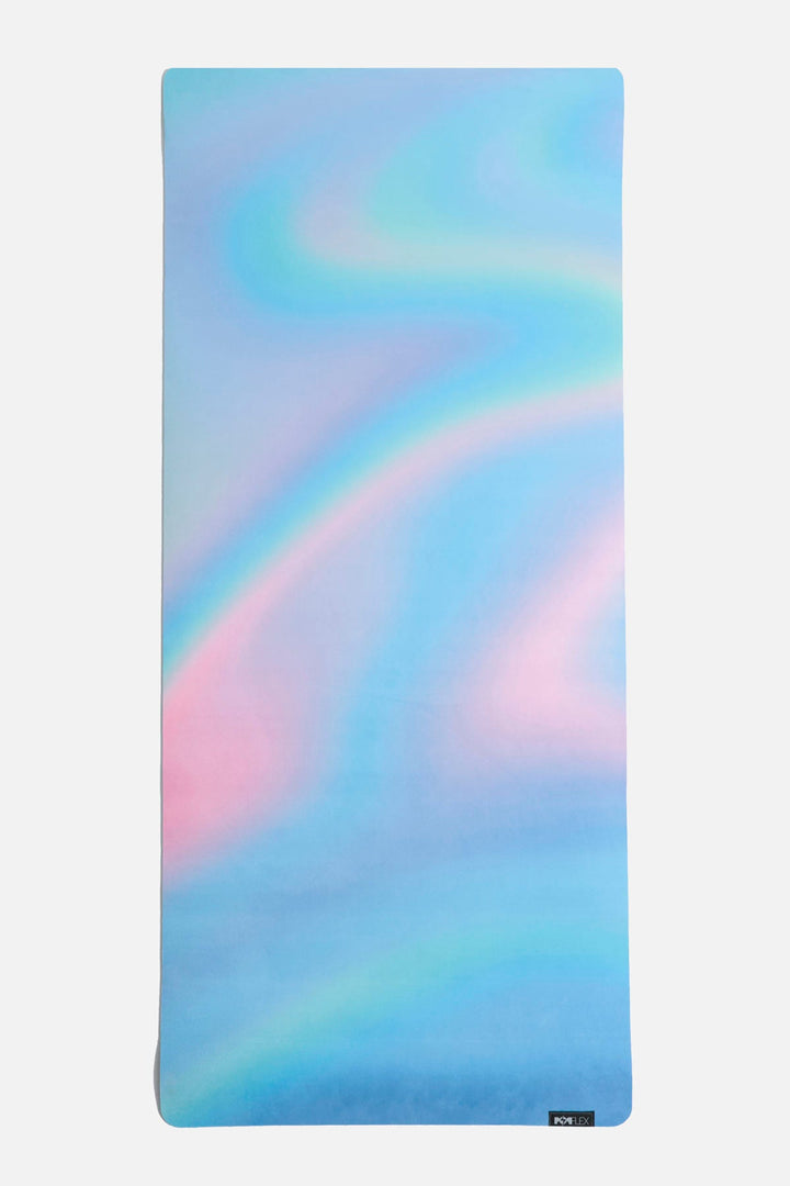 Super Wide 32” Vegan Suede Yoga Mat - Holographic by POPFLEX®