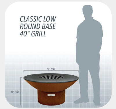 Arteflame Classic 40" Fire Pit - Low Round Base by Arteflame