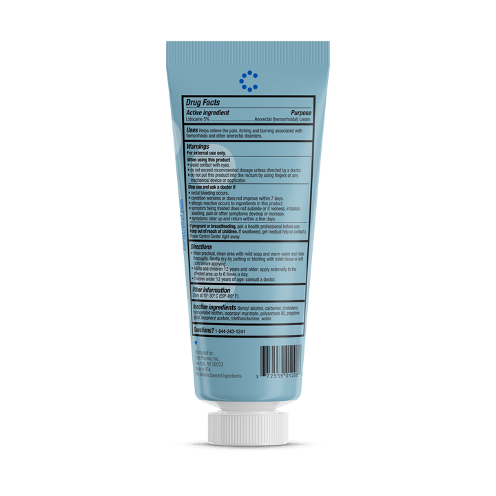 Numbing Relief Lidocaine Cream 5%, 6 oz by Curist