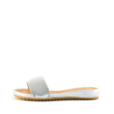 Women's Cyprus Crystal Slide Sandal by Nest Shoes