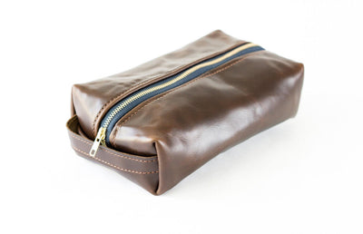 Horween Leather Dopp Kit in Seahawk (Brown) by Sturdy Brothers