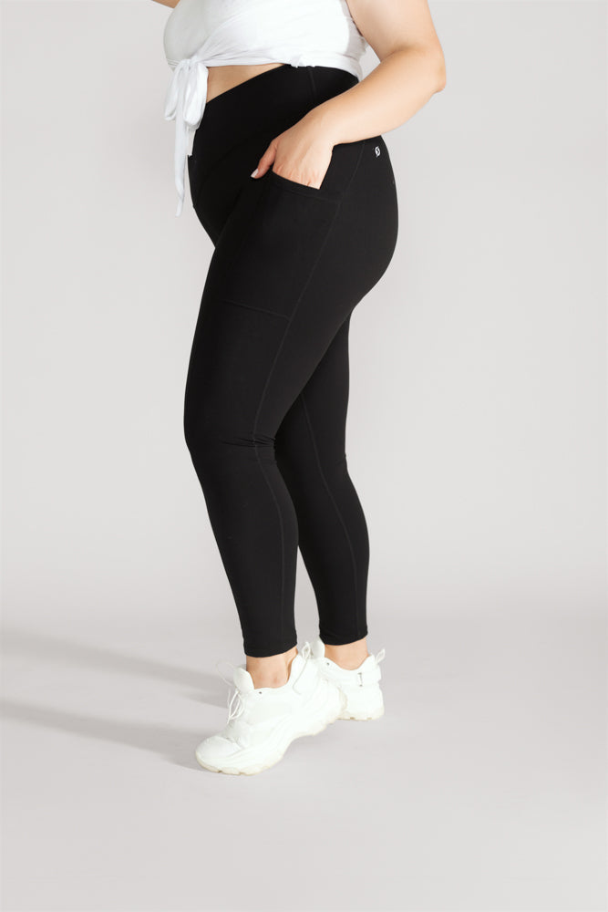 Anti-Cameltoe Supersculpt Legging with Pockets - Black by POPFLEX®