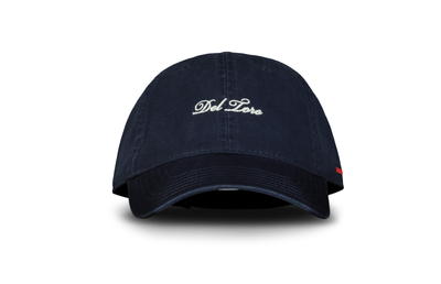 Navy Embroidered Cotton-Twill Adjustable Baseball Cap by Del Toro Shoes