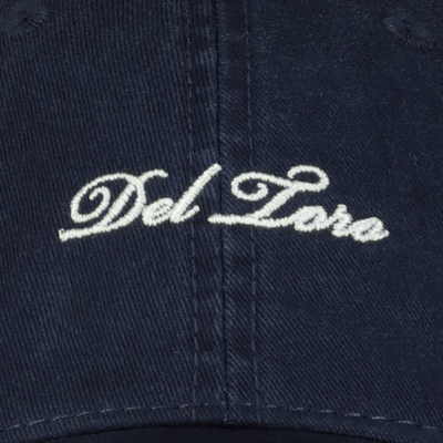 Navy Embroidered Cotton-Twill Adjustable Baseball Cap by Del Toro Shoes