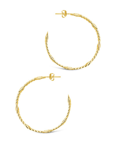 Claudette Hoops by Sterling Forever