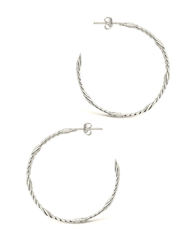 Claudette Hoops by Sterling Forever