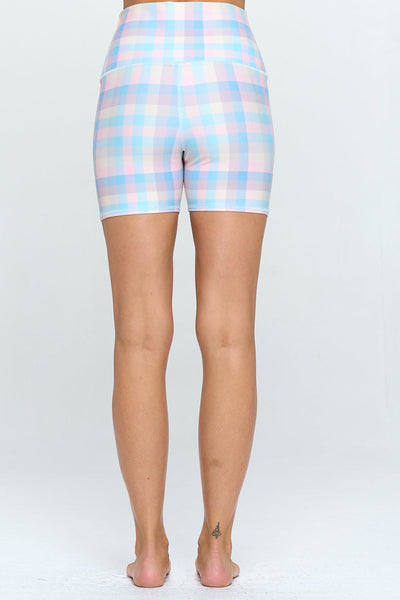 Mila Shorts - Colorful Plaid 5" (High-Waist) - LIMITED EDITION by EVCR