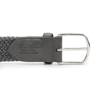 Men's Grigio Woven Elastic Belt by Del Toro Shoes