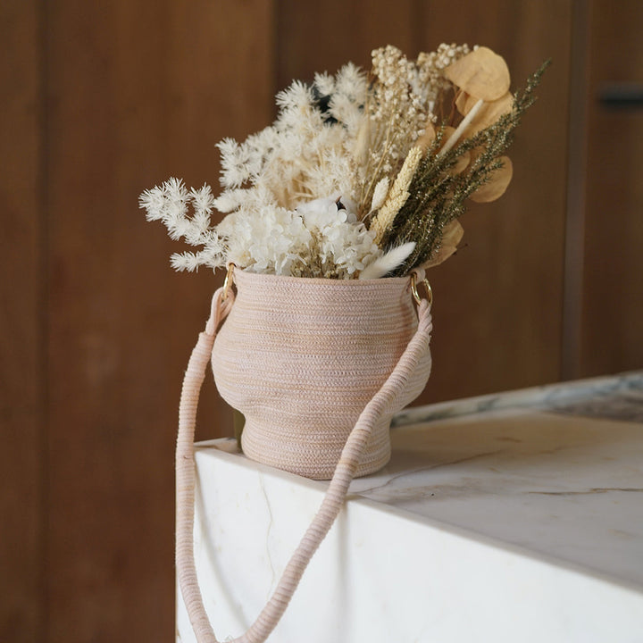 KRATER Vase Bag, in Nude Beige by BrunnaCo