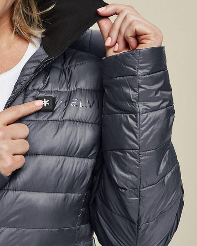 Aura Women’s Heated Jacket Grey by Kelvin Coats