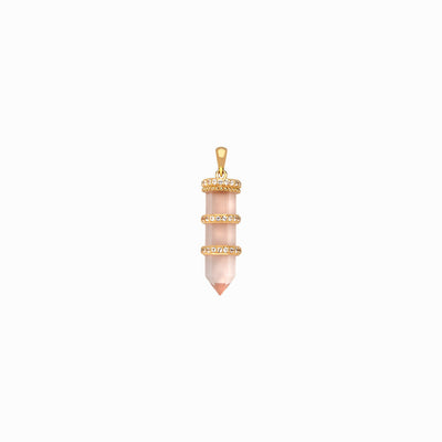 Large Crystal Quartz Amulet Necklace by Awe Inspired