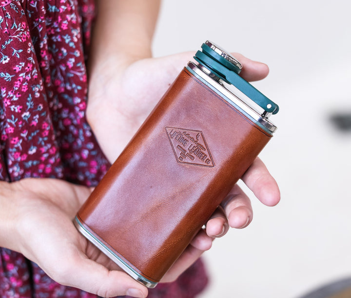 Leather Flask by Lifetime Leather Co