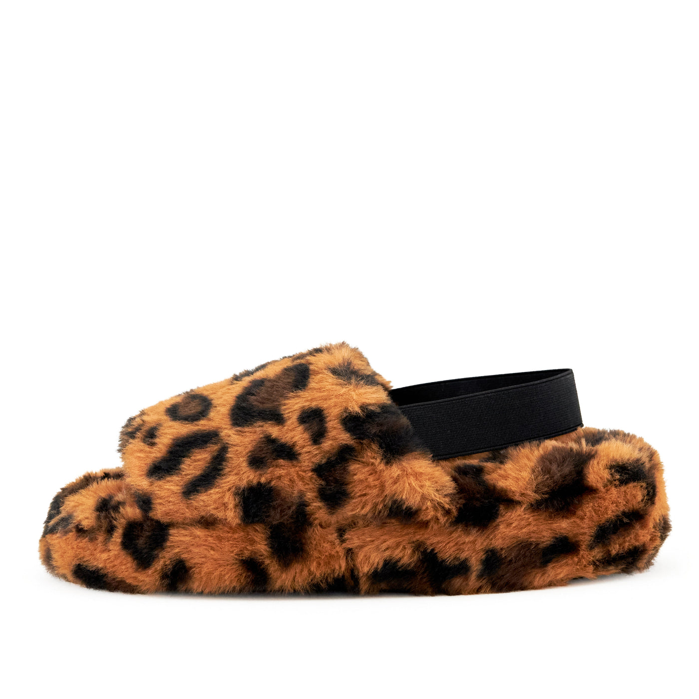 Women's Lisbon Faux Fur Slipper Leopard by Nest Shoes