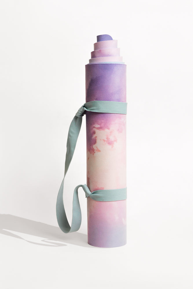 Vegan Suede Yoga Mat - Heart in the Clouds by POPFLEX®