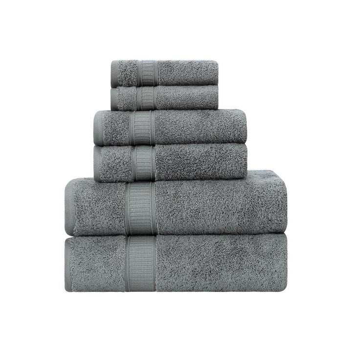 Turkish Cotton Full Bath Towel Set of 6 by La'Hammam