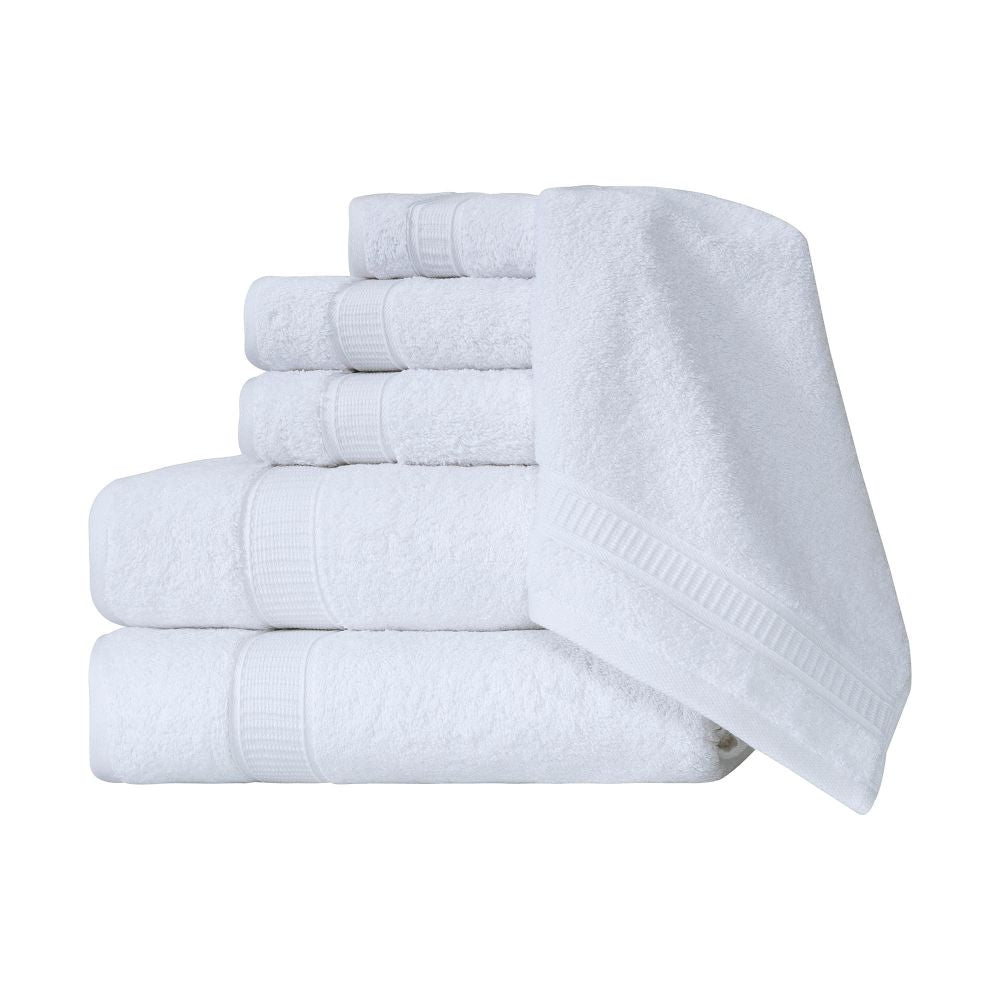 Turkish Cotton Full Bath Towel Set of 6 by La'Hammam