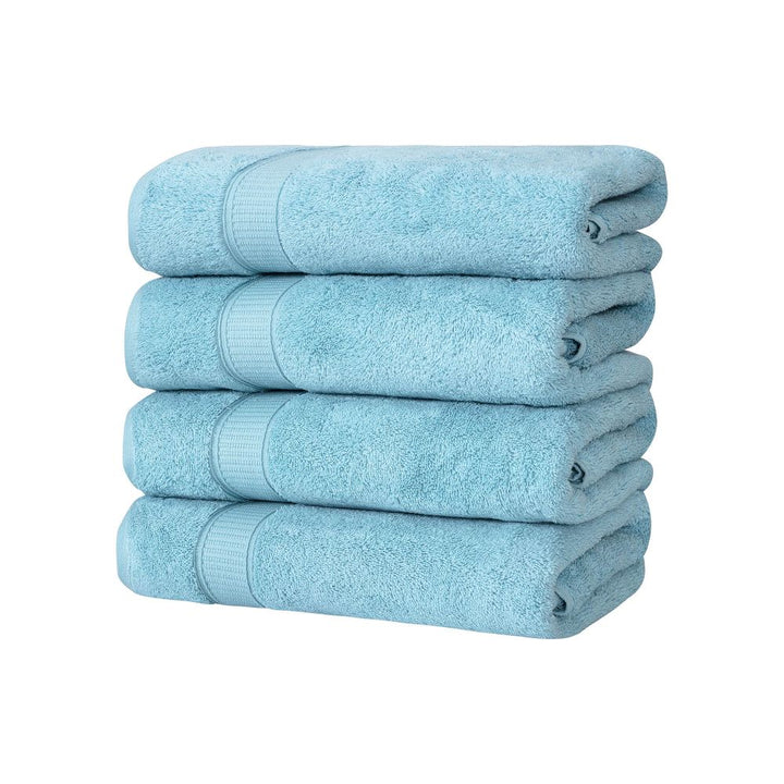 Turkish Cotton Bath Towel Set of 4 by La'Hammam