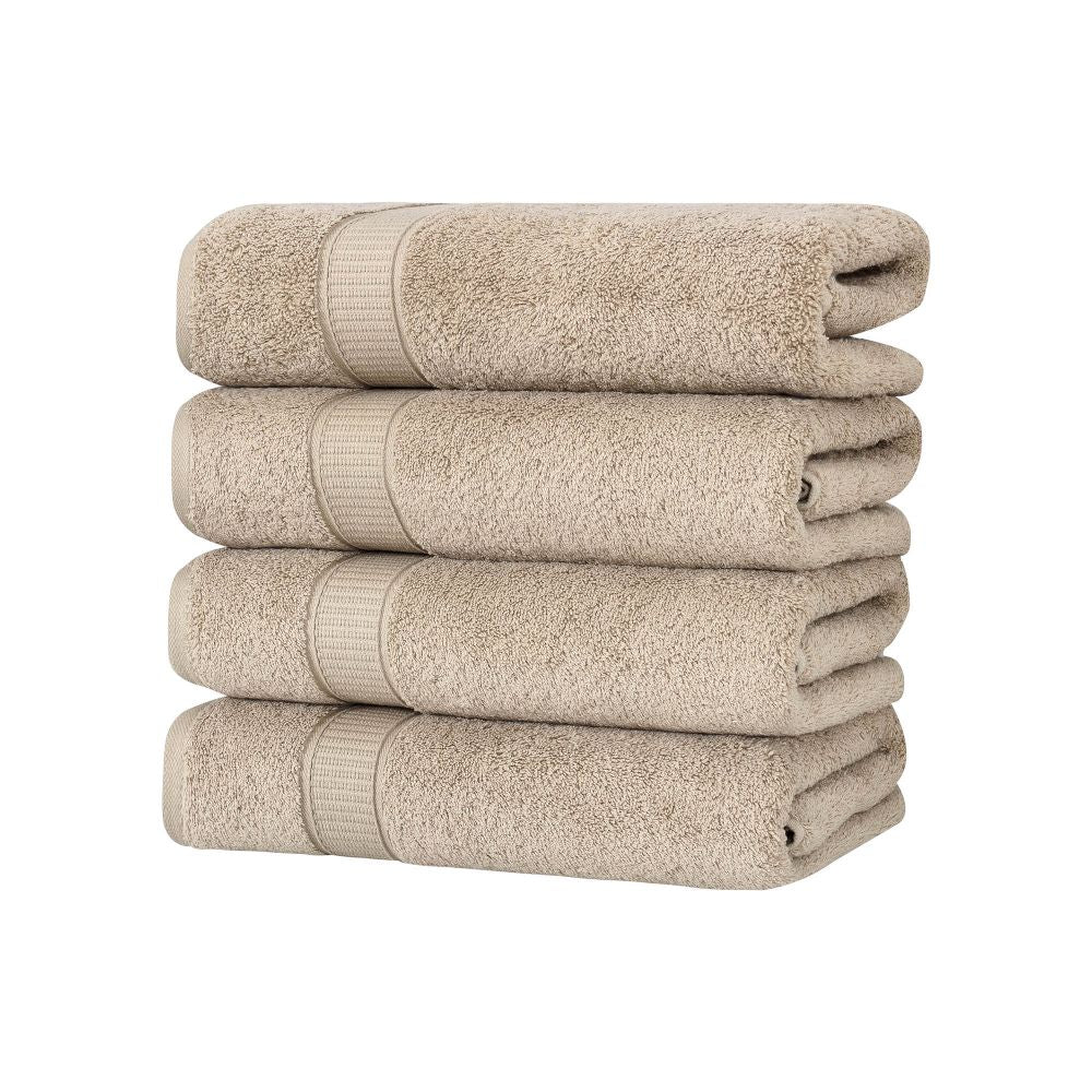 Turkish Cotton Bath Towel Set of 4 by La'Hammam