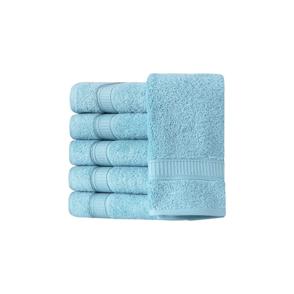 Turkish Cotton Bath Hand Towel Set of 6 by La'Hammam