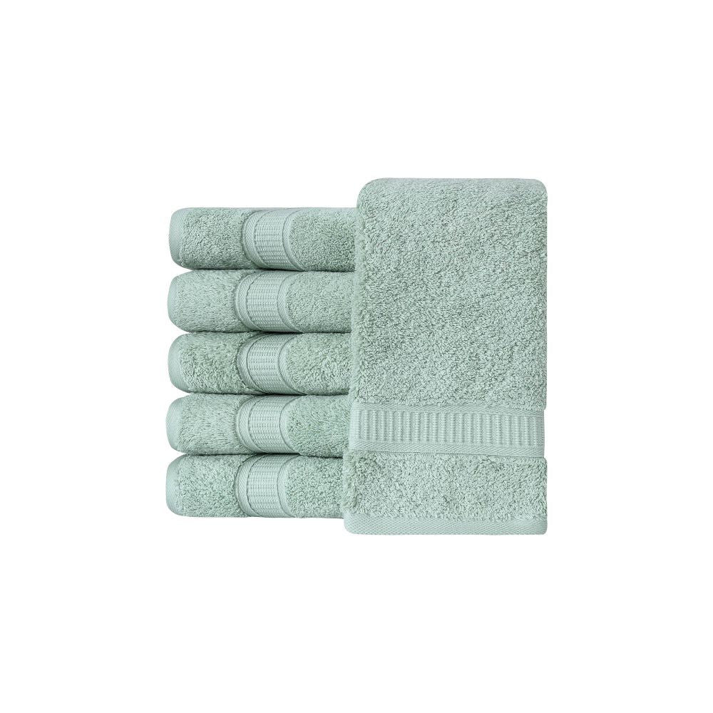 Turkish Cotton Bath Hand Towel Set of 6 by La'Hammam