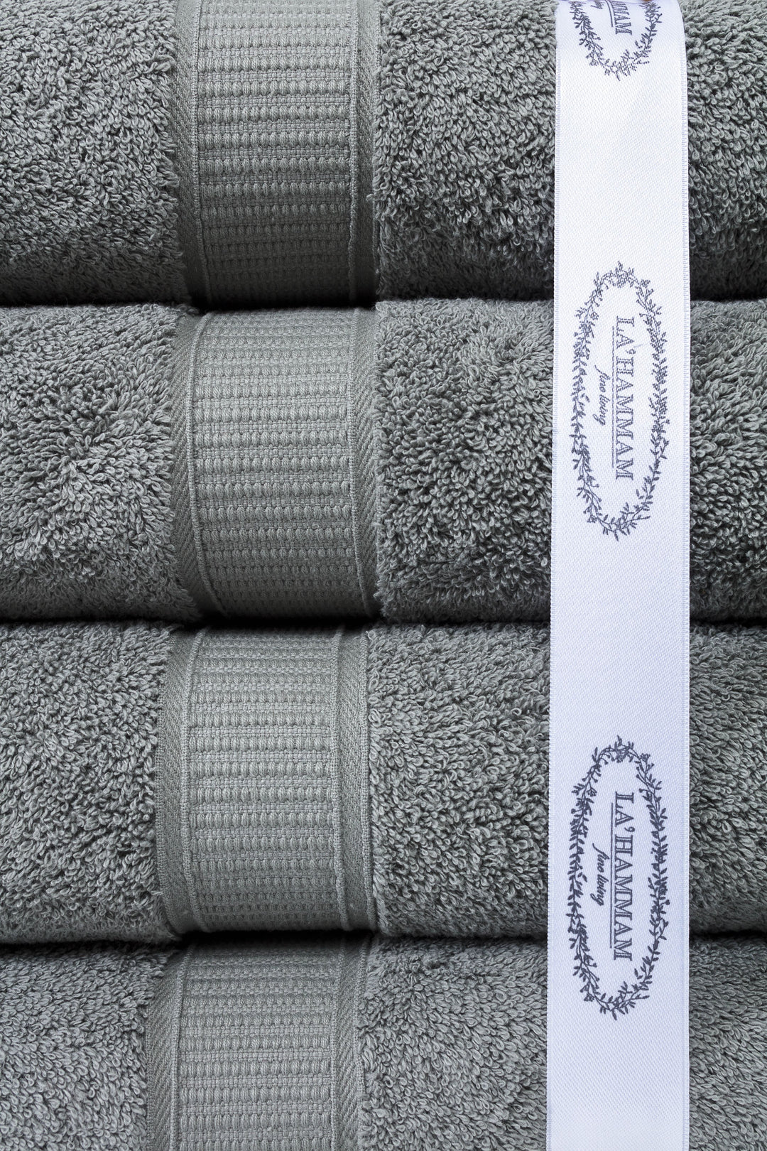 Turkish Cotton Bath Towel Set of 3 by La'Hammam