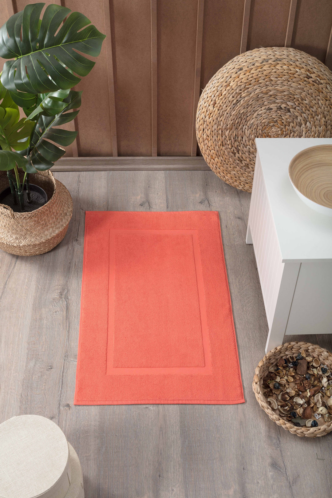 Turkish Cotton Bath Mat - 2Pack by La'Hammam