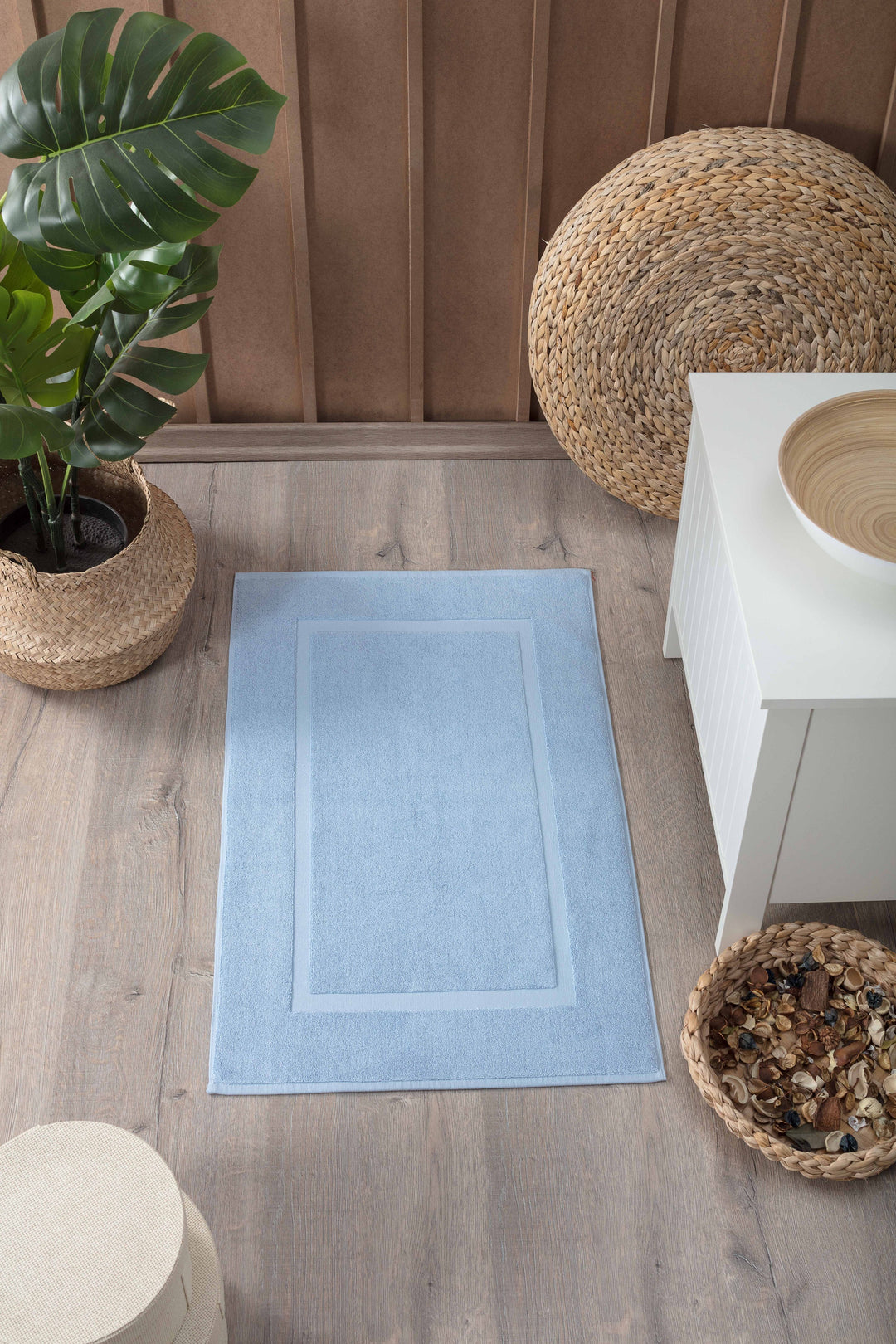 Turkish Cotton Bath Mat - 2Pack by La'Hammam