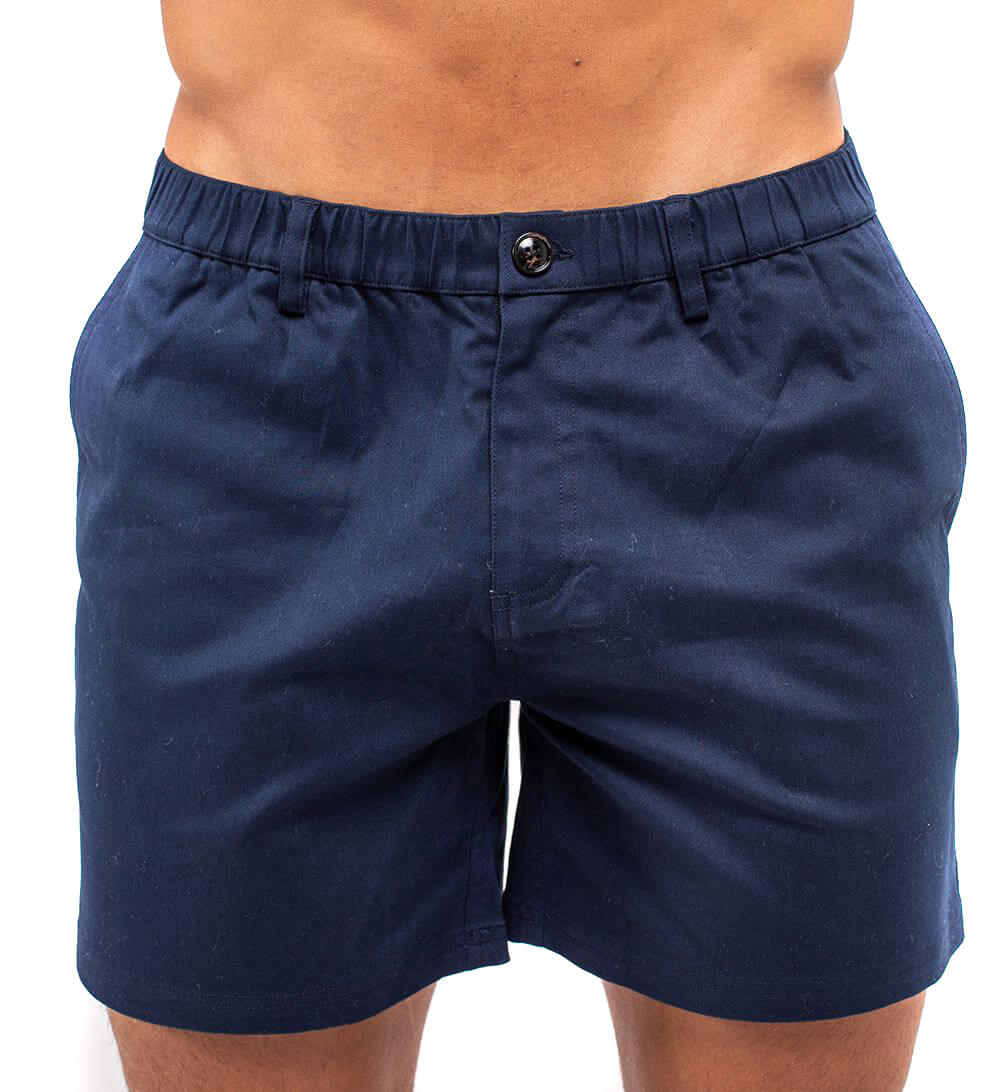 Cotton Shorts - Navy by Bermies Swimwear