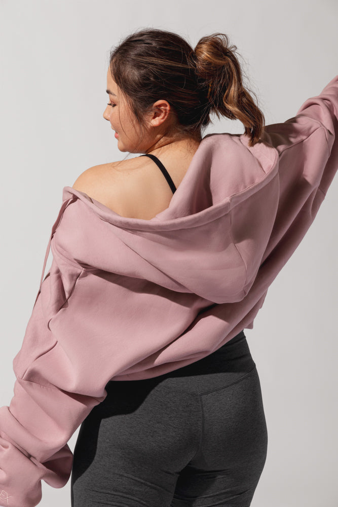 Zip Cloud Hoodie - Blush by POPFLEX®