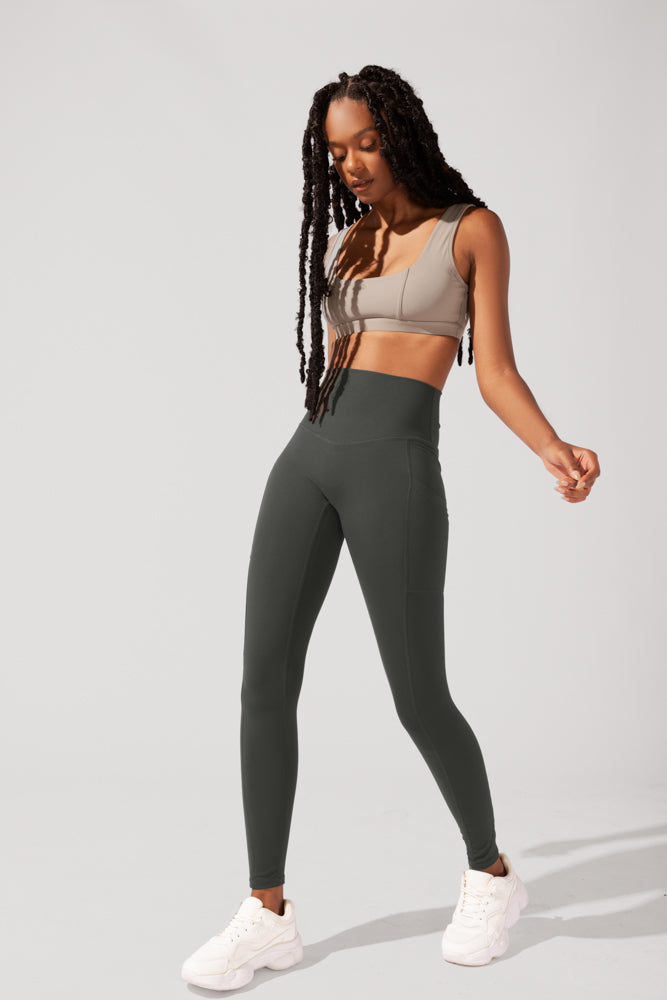 Anti-Cameltoe Legging with Pockets - Forestwood by POPFLEX – The Olde Soul