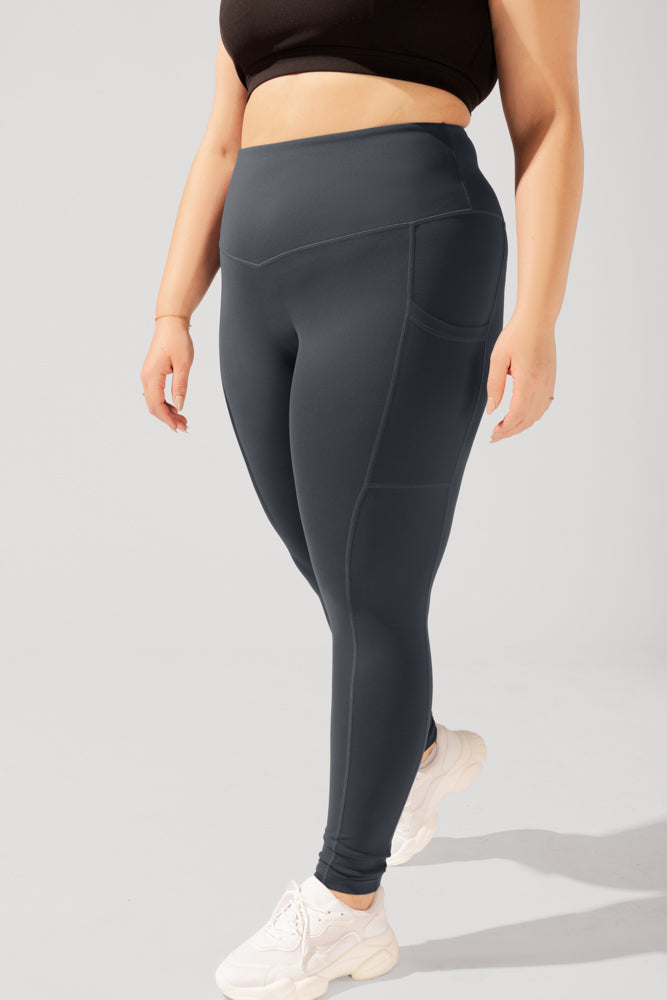 Anti-Cameltoe Supersculpt Legging with Pockets - Smoky Grey by POPFLEX®